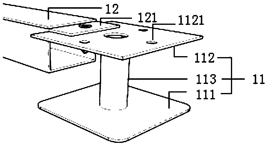 Assembly type ground overhead system with low finished surface height