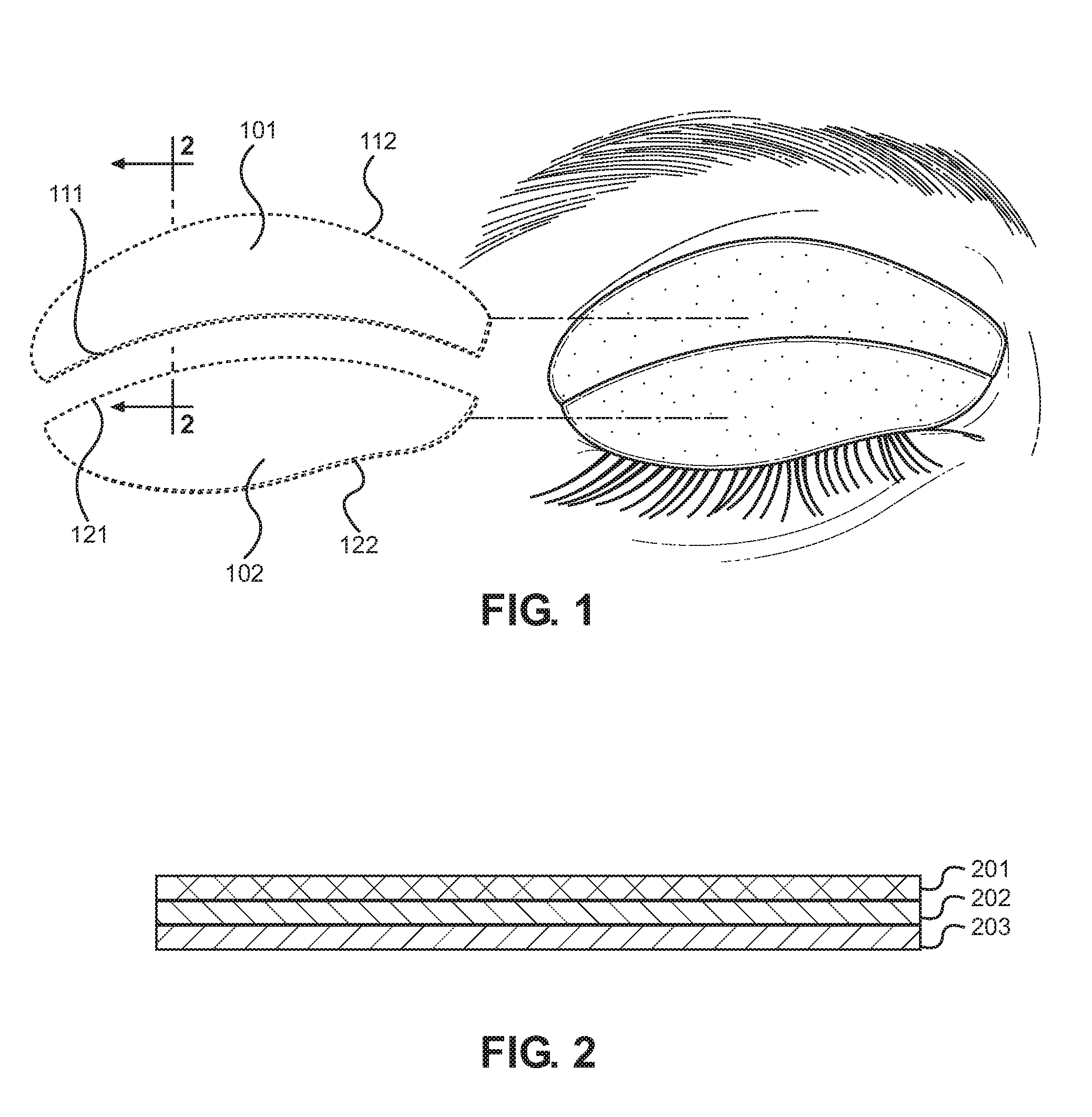 Eyelid Cosmetic Template