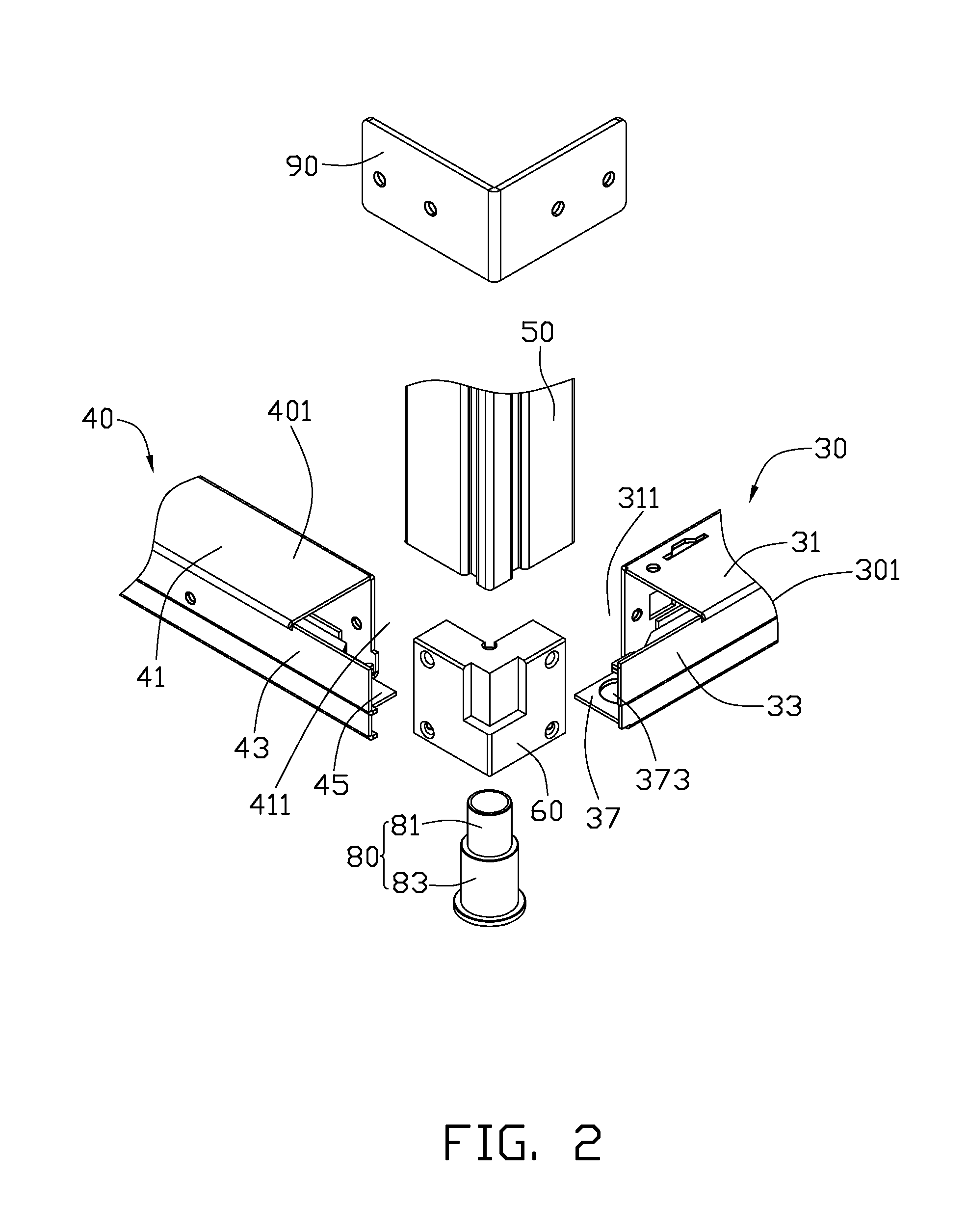 Rack frame assembly