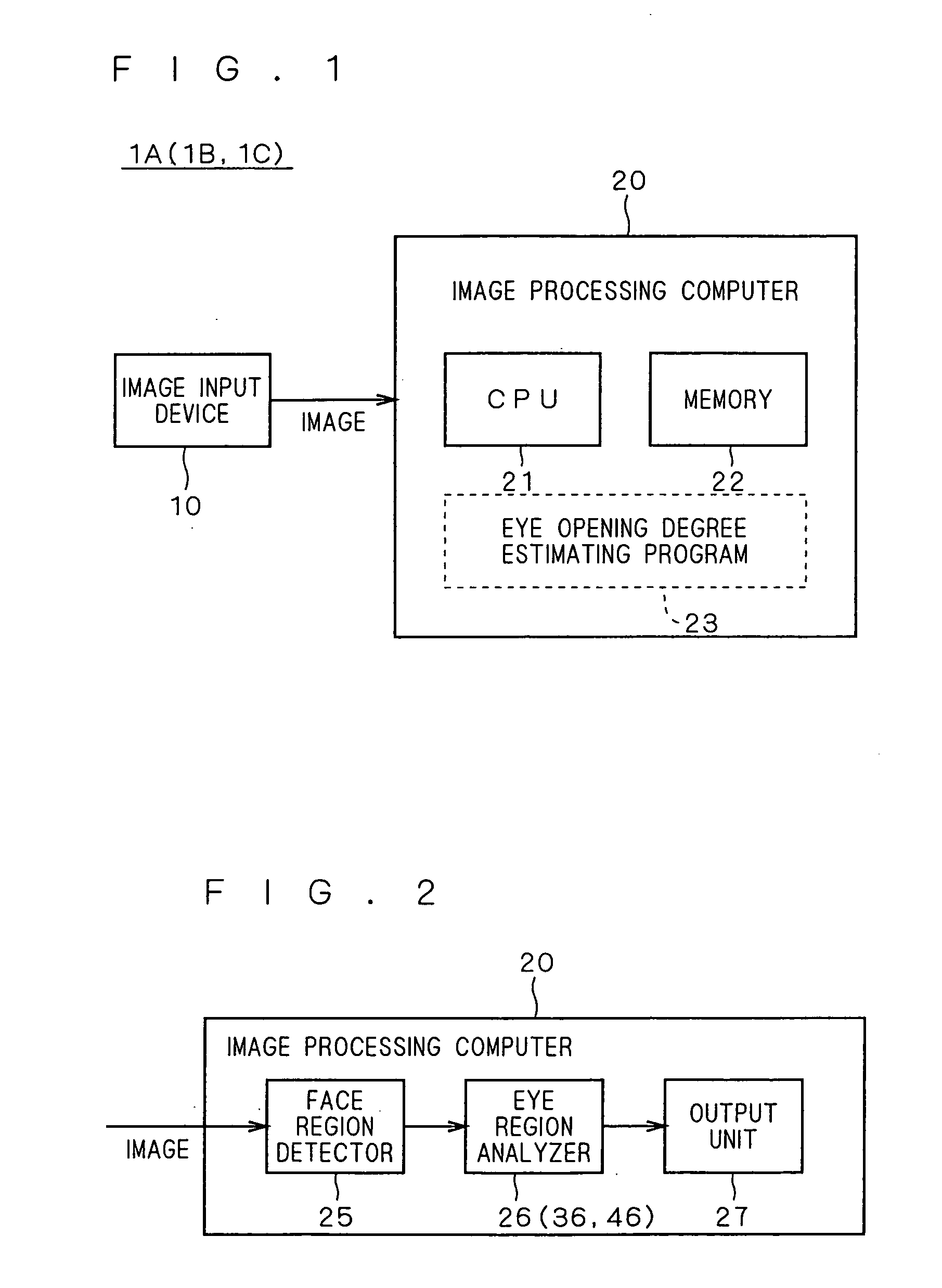 Eye opening degree estimating apparatus