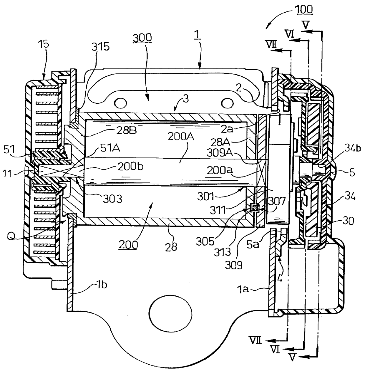 Retractor for seat belt