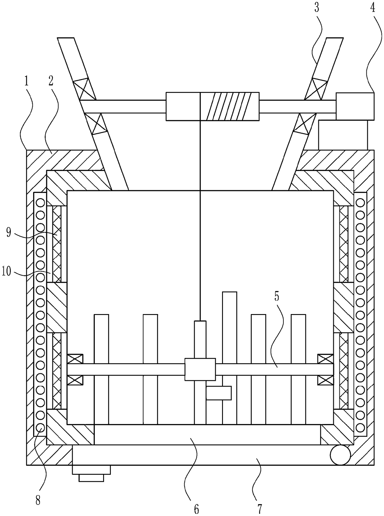 A fully degaussing device for electronic information equipment