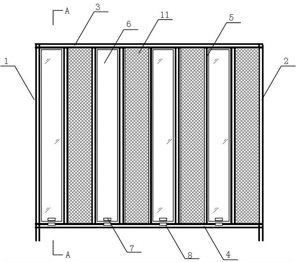 Method for preventing windy sand by adopting fence with screen