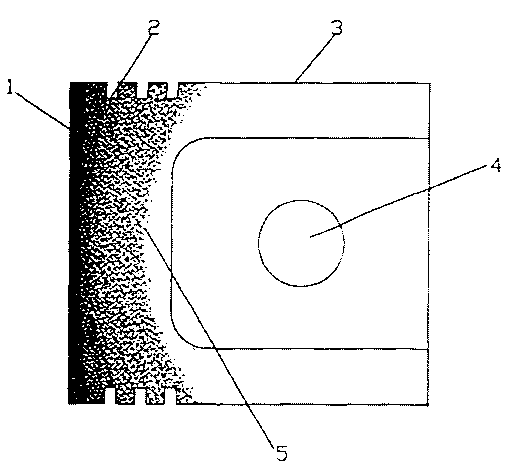 Local granule reinforced piston and its manufacture method