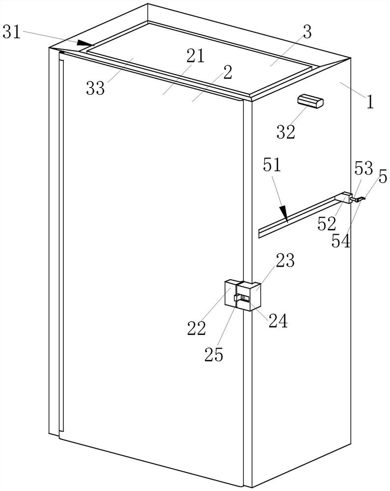 Alarm device for preventing water leakage and short circuit in power distribution cabinet detection