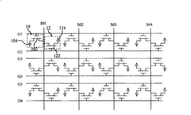 Base plate of double gate electrode transistor of liquid crystal display