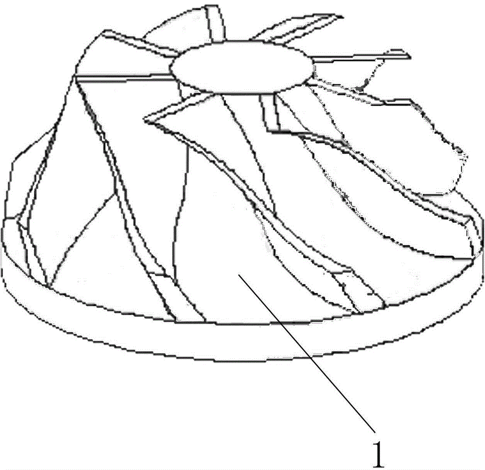 Five-axis plunge milling machining method for ruled surface impeller