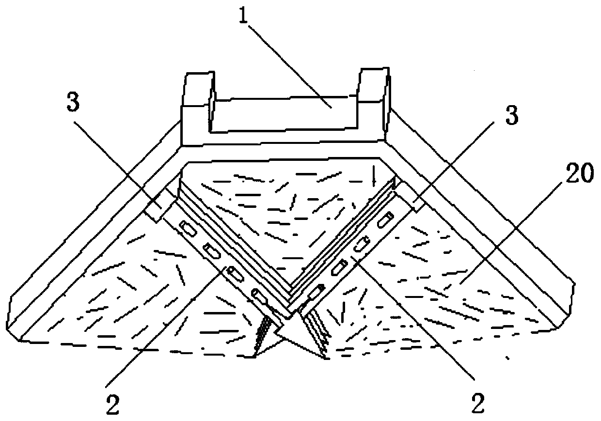 A construction method for reinforcement structure of dam spillway