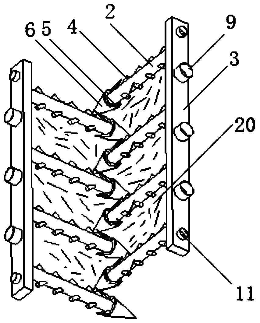 A construction method for reinforcement structure of dam spillway