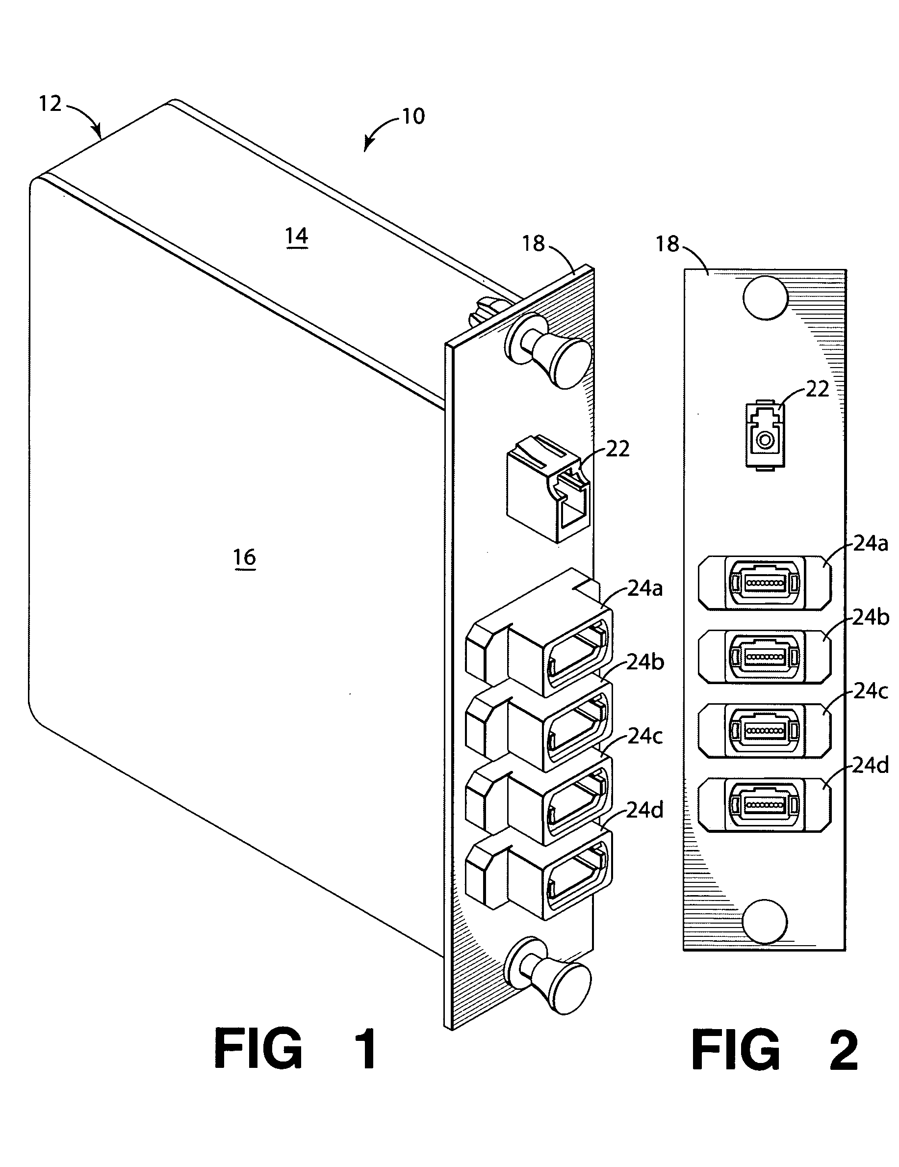 Optical fiber power splitter module apparatus