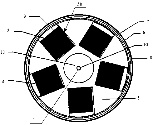 Quasi-isotropic high-current-carrying superconducting cable power-on conductor