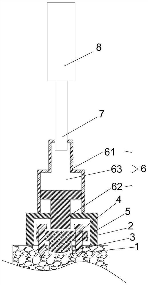 Sealing device for leakage channel