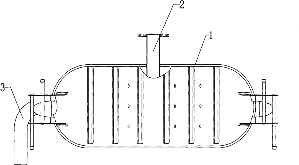 Transverse silencer