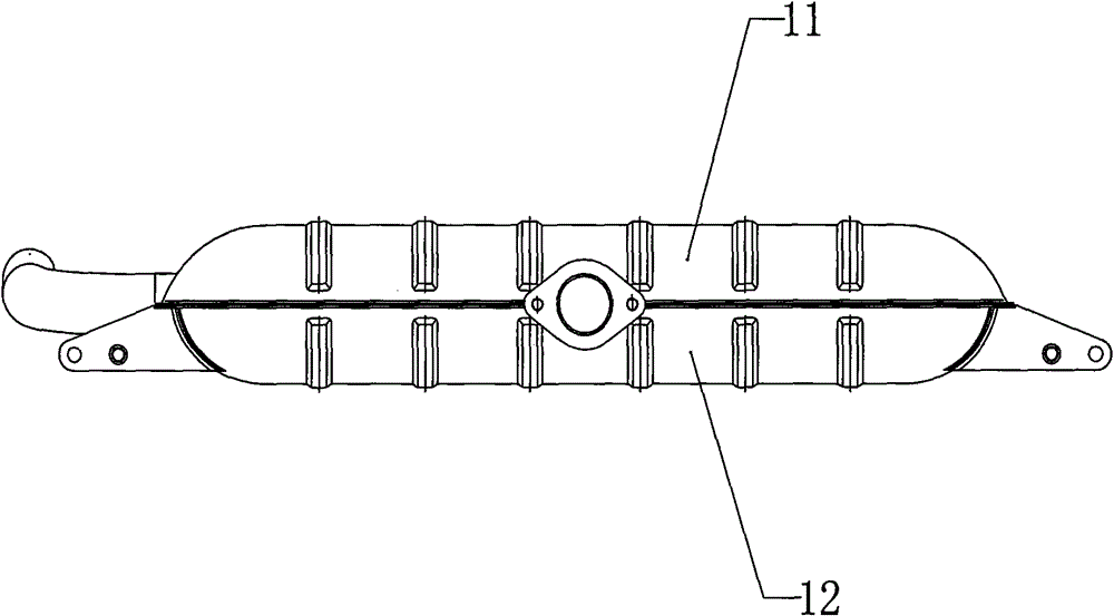 Transverse silencer