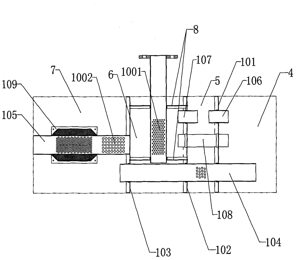 Transverse silencer