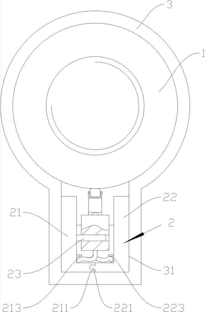 Improved micro switch fixing structure for electric push rod