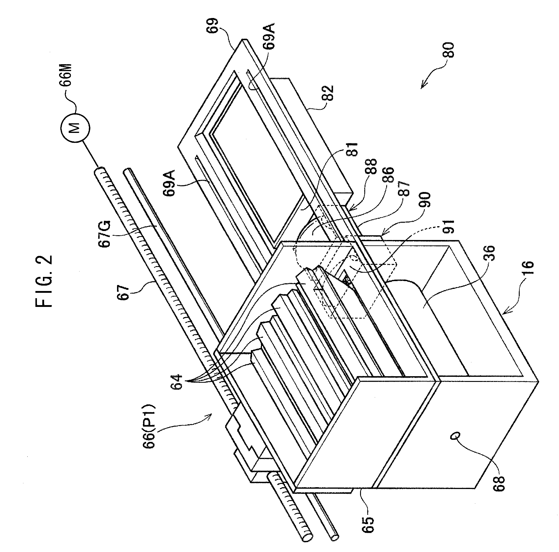 Droplet ejecting device