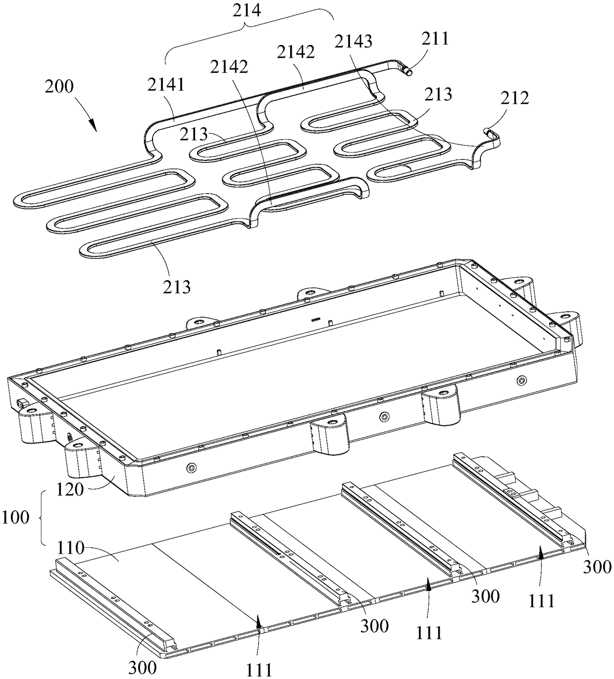 Power battery base tray and power battery module