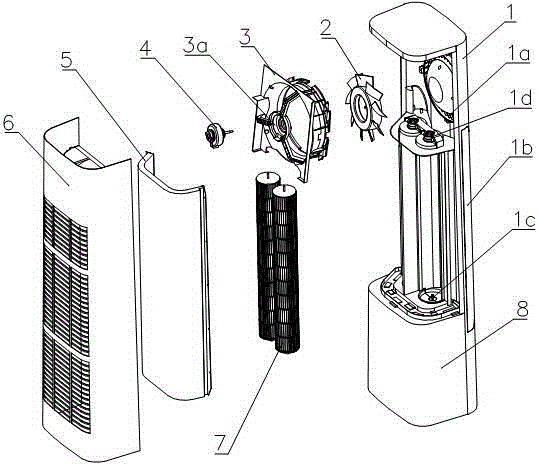 Three-dimensional surrounding air supply structure and air conditioner comprising same