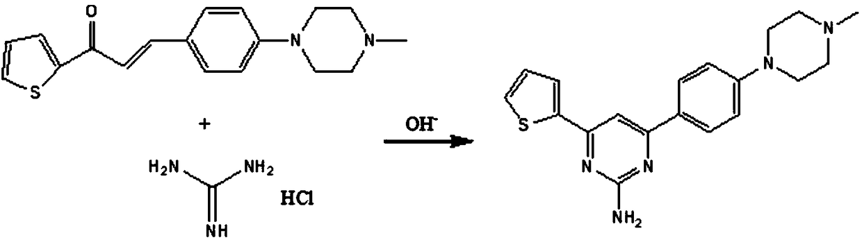 Preparation method of aryl-substituted pyrimidinamine acylated derivative