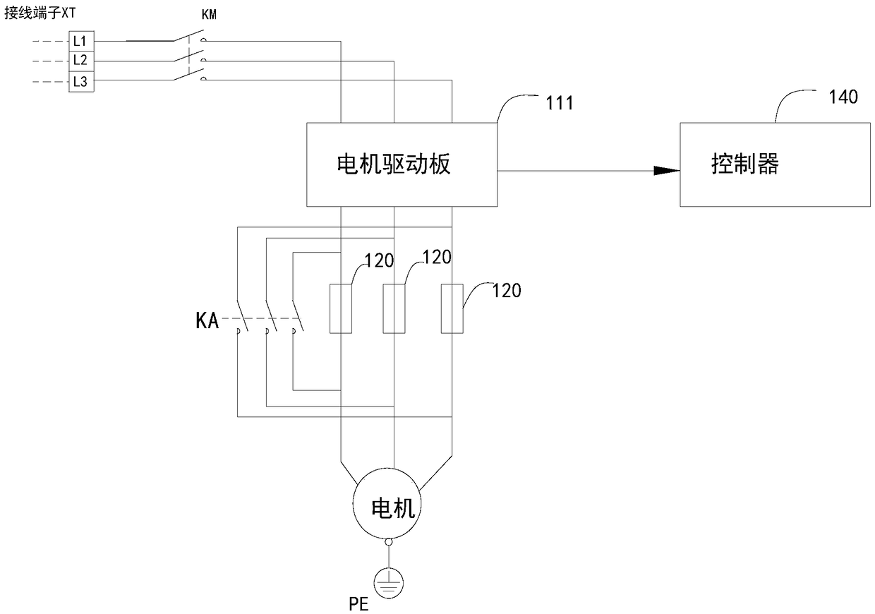 Motor protection and air conditioner