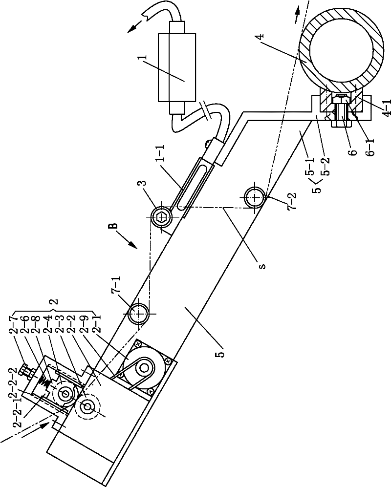 Single-yarn control device of computer type Jacquard warp-knitting machine