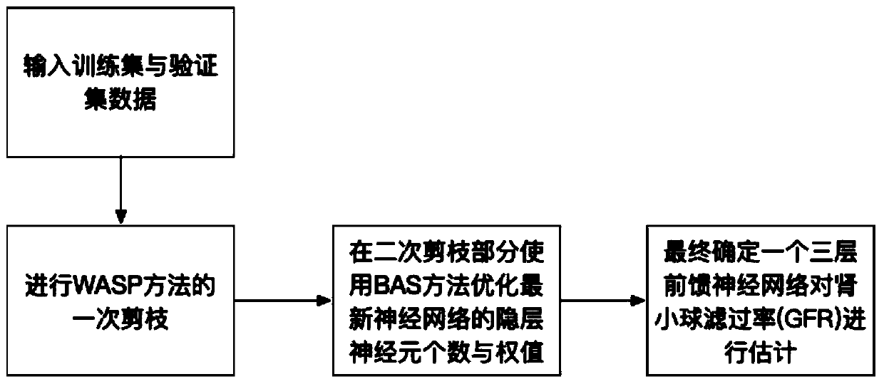 Glomerular filtration rate estimation method based on WASP-BAS