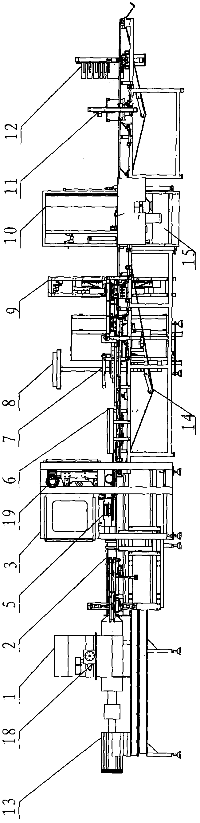 Tube-type slab lattice paste extrusion production line