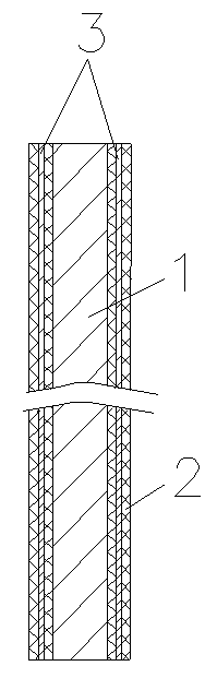 Composite steel capable of conveniently recovering core material and recovering method of composite steel