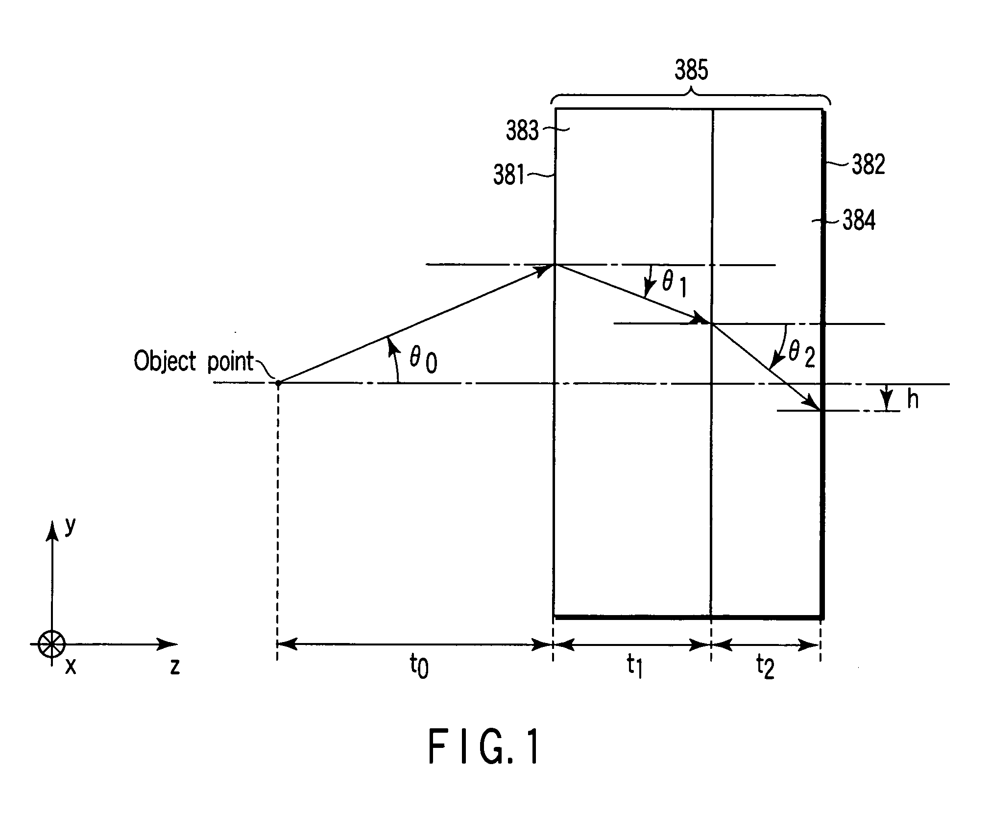 Medium exhibiting negative refraction, optical element, and optical system