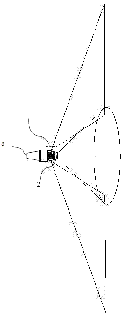 Prewarning positioning monitoring device of multi-directional monitoring area