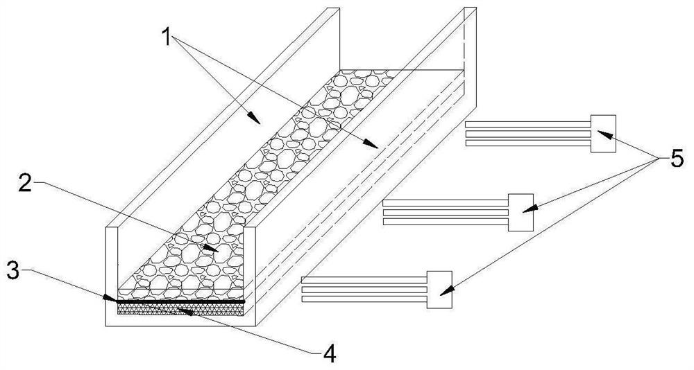 Simulation experiment device for diffusion distance of grouting filling slurry