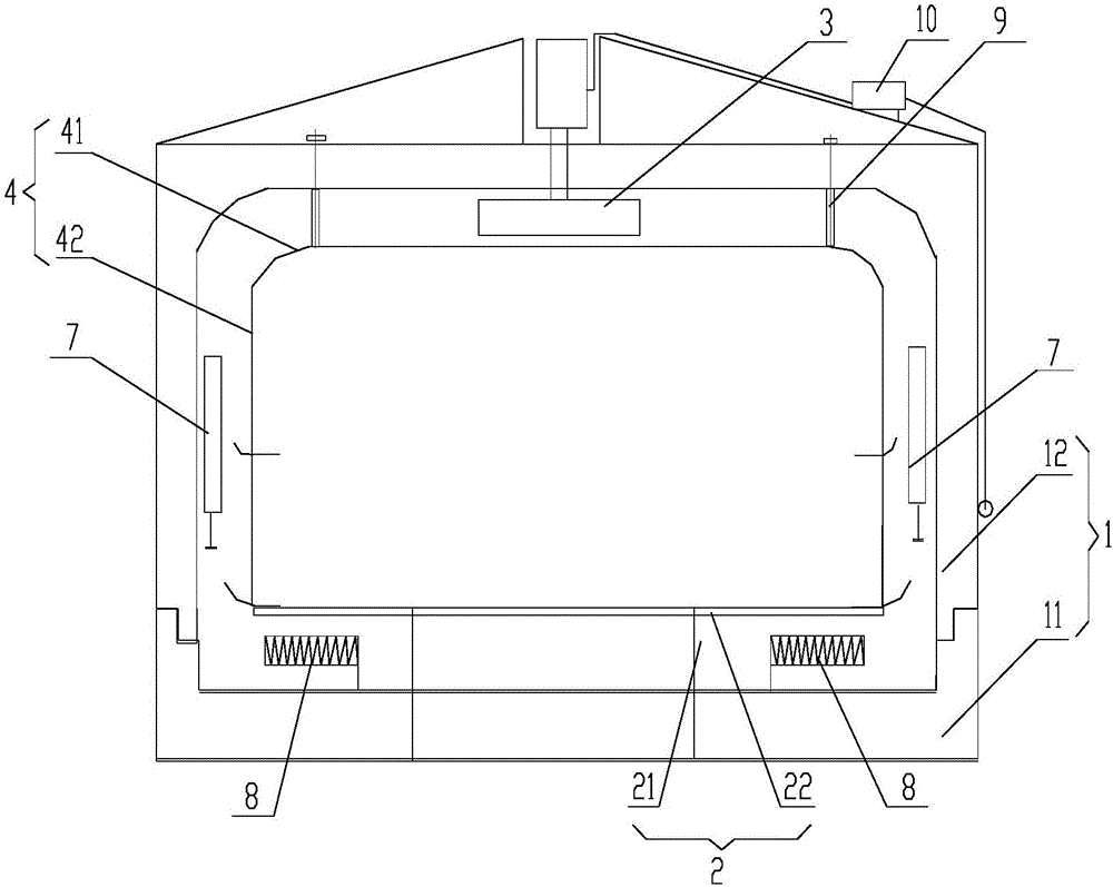 Heating furnace for heating annular component