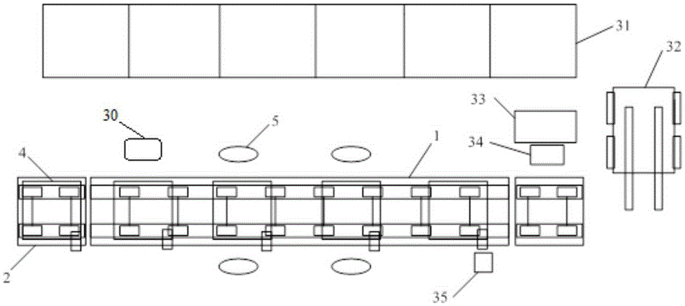 Automatic flexible welding production line oriented to multiple classes of small assemblies and control method of production line