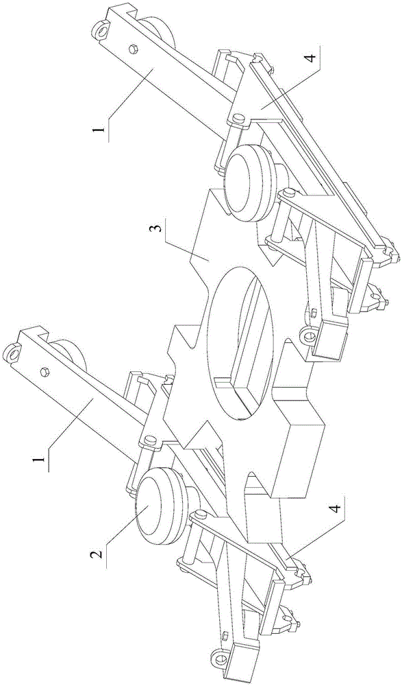 Elastic frame of ultra high speed test CRH train bogie