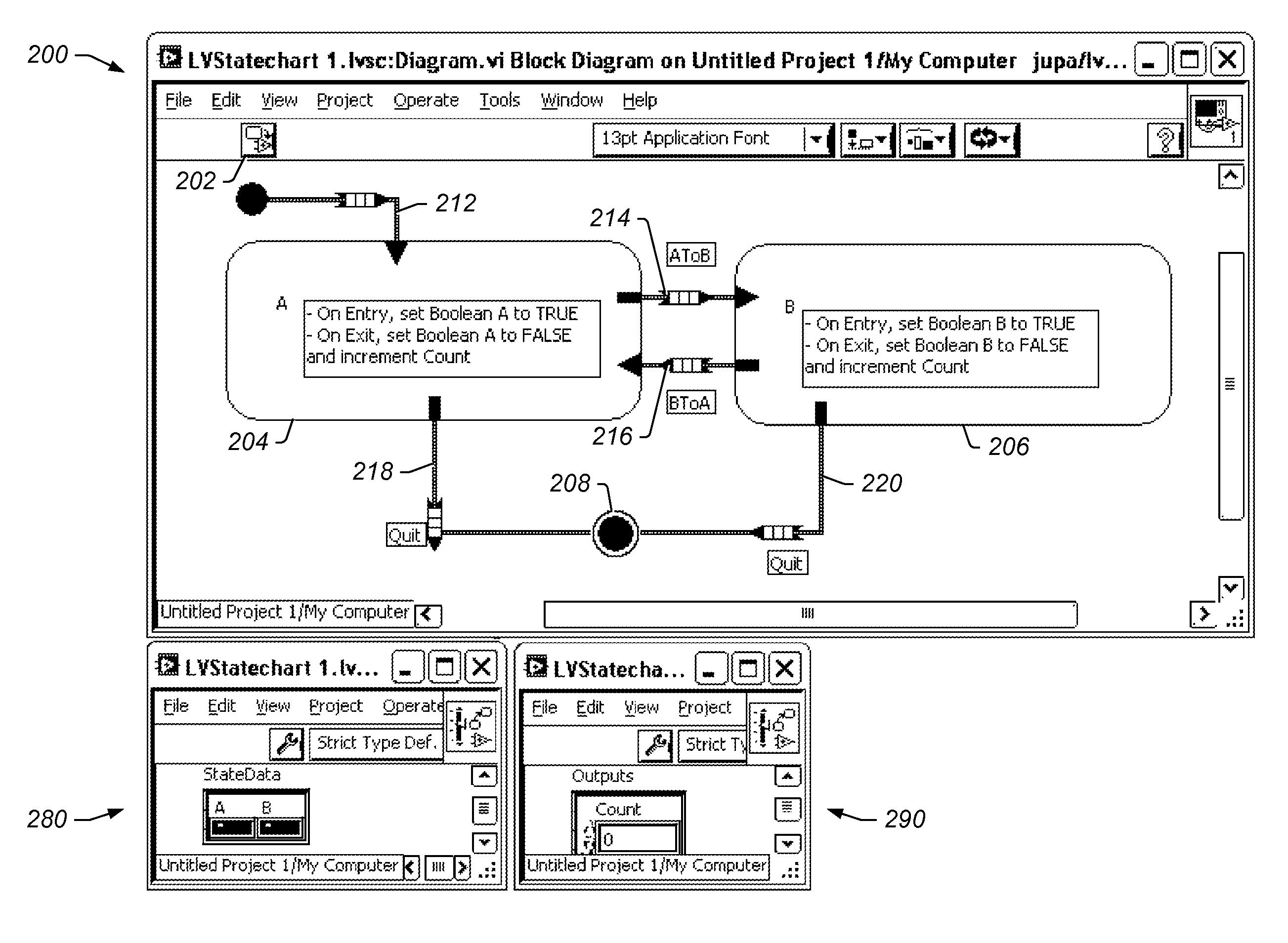 Automatically Generating Documentation for a Diagram Including a Plurality of States and Transitions