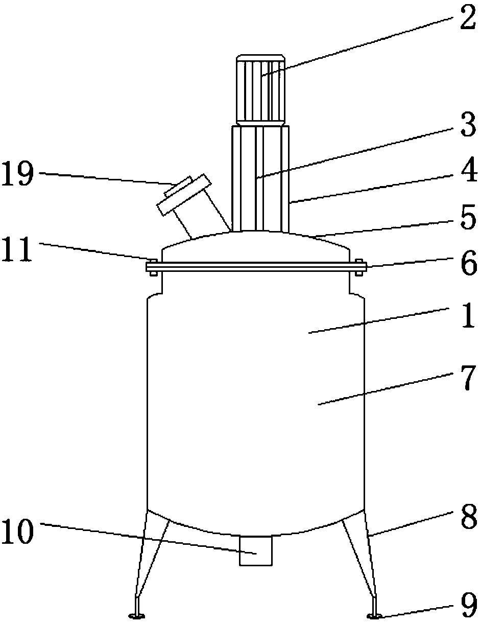 Chemical reaction kettle for preventing precipitation