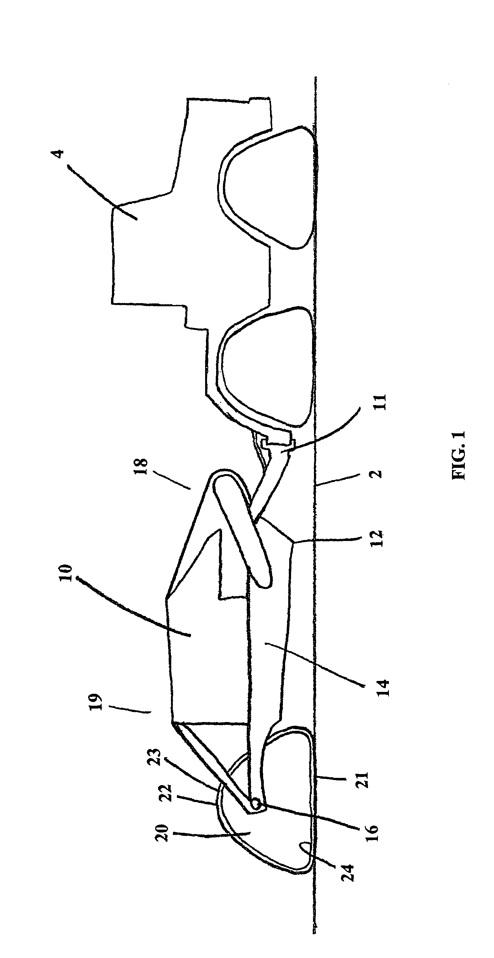 Earth scraper with track apparatus