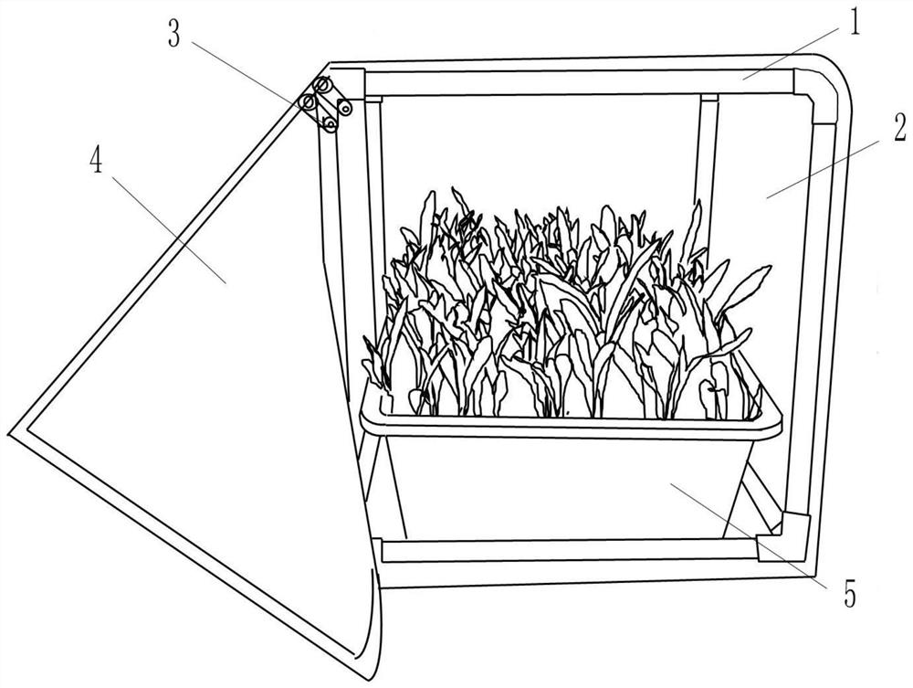 Indoor device for efficiently breeding spodoptera frugiperda population