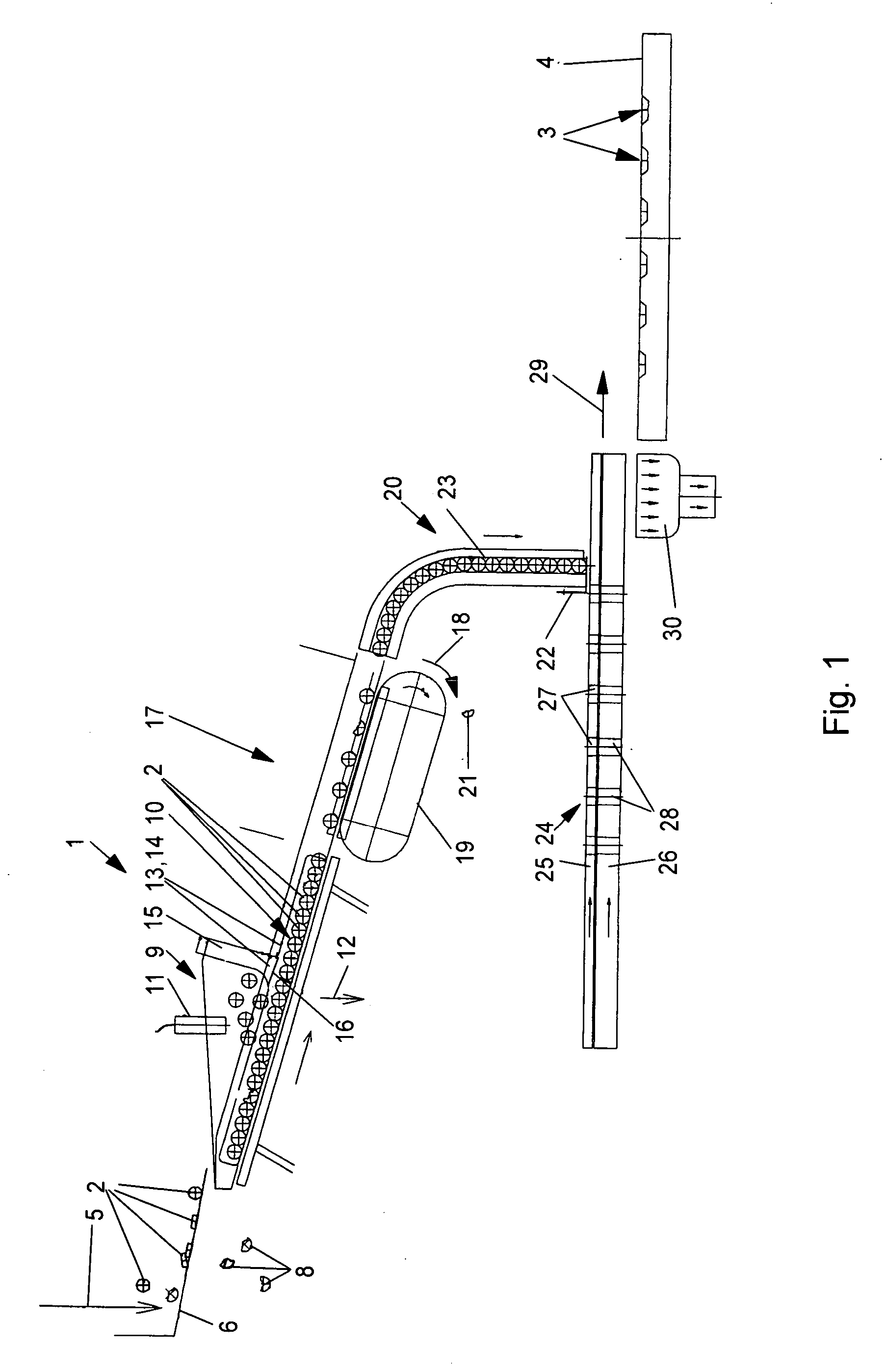 Method and apparatus for placing tablets into pockets of thermoformed bottom foil