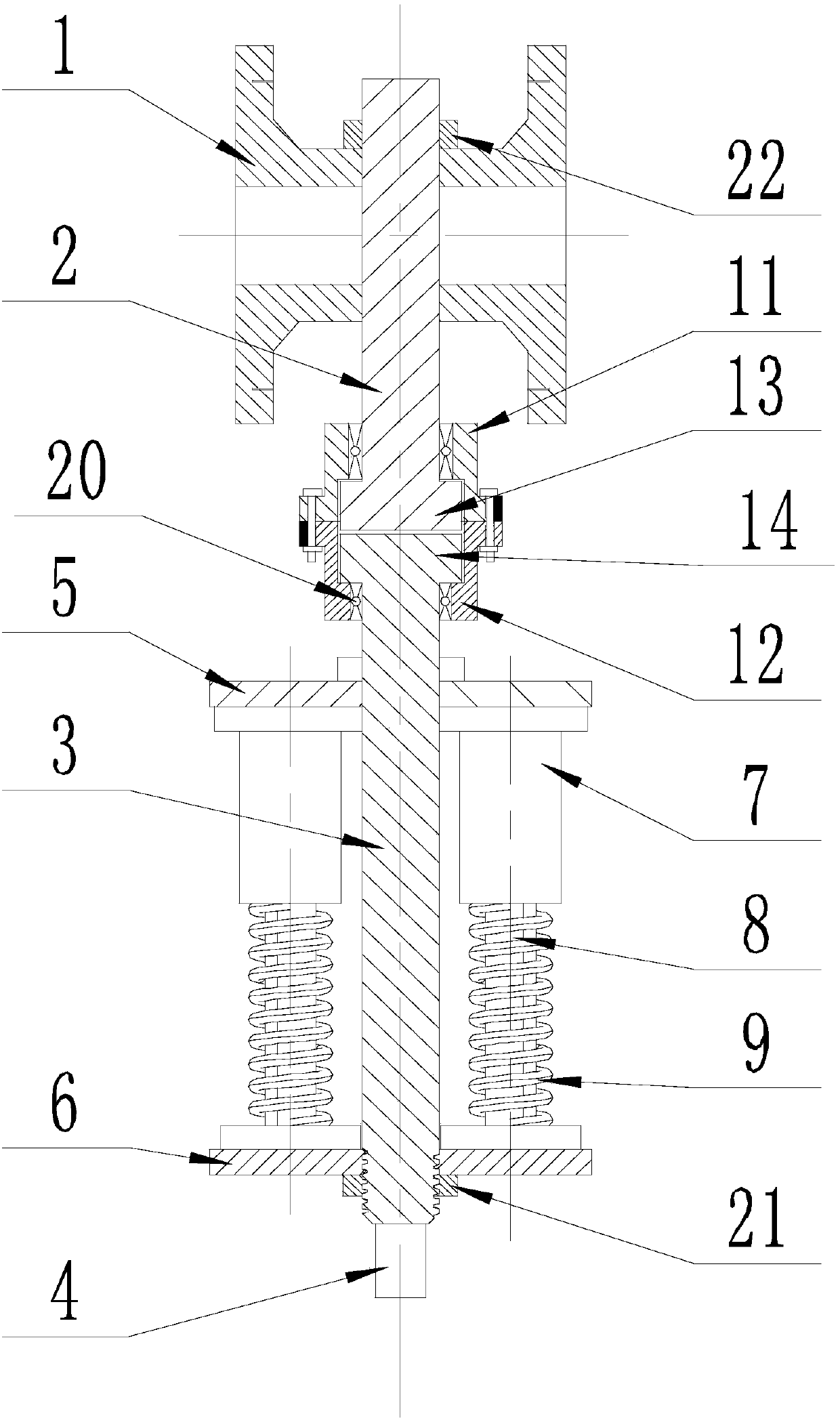 Hanging type air monorail traffic system with connecting mechanism