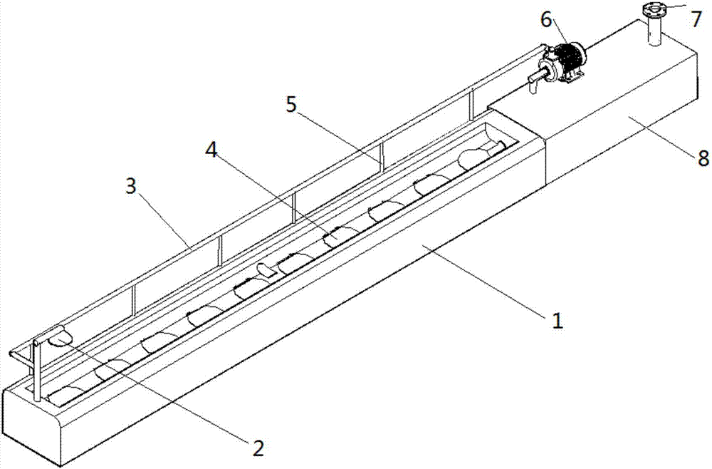 Water-saving trough for breeding black goats