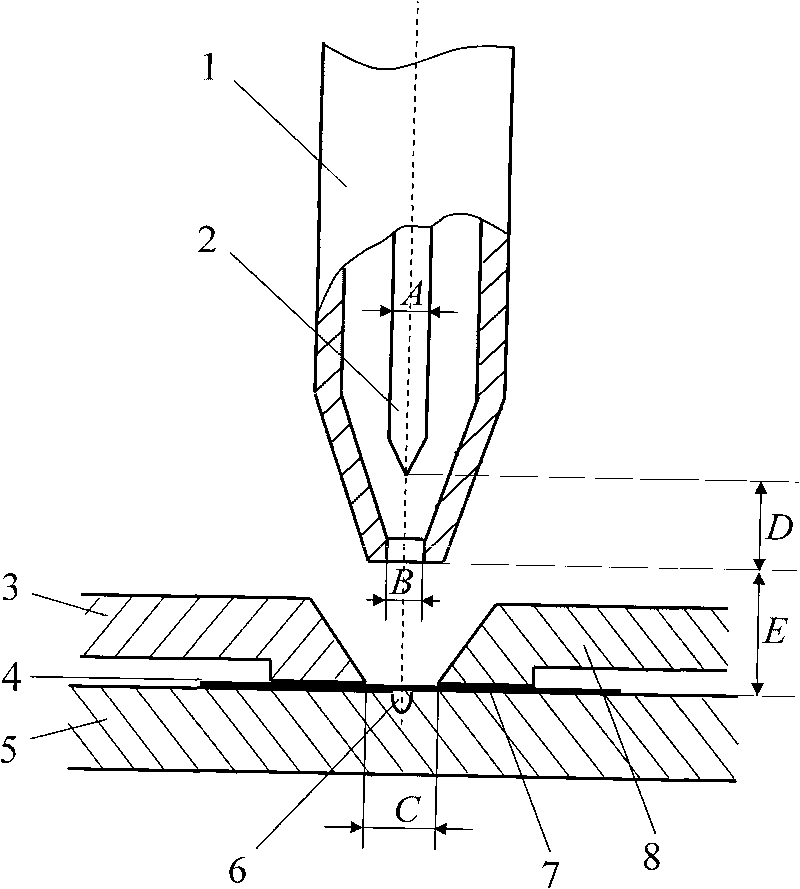 Welding method for micro-plasma arc welding of pure titanium foil