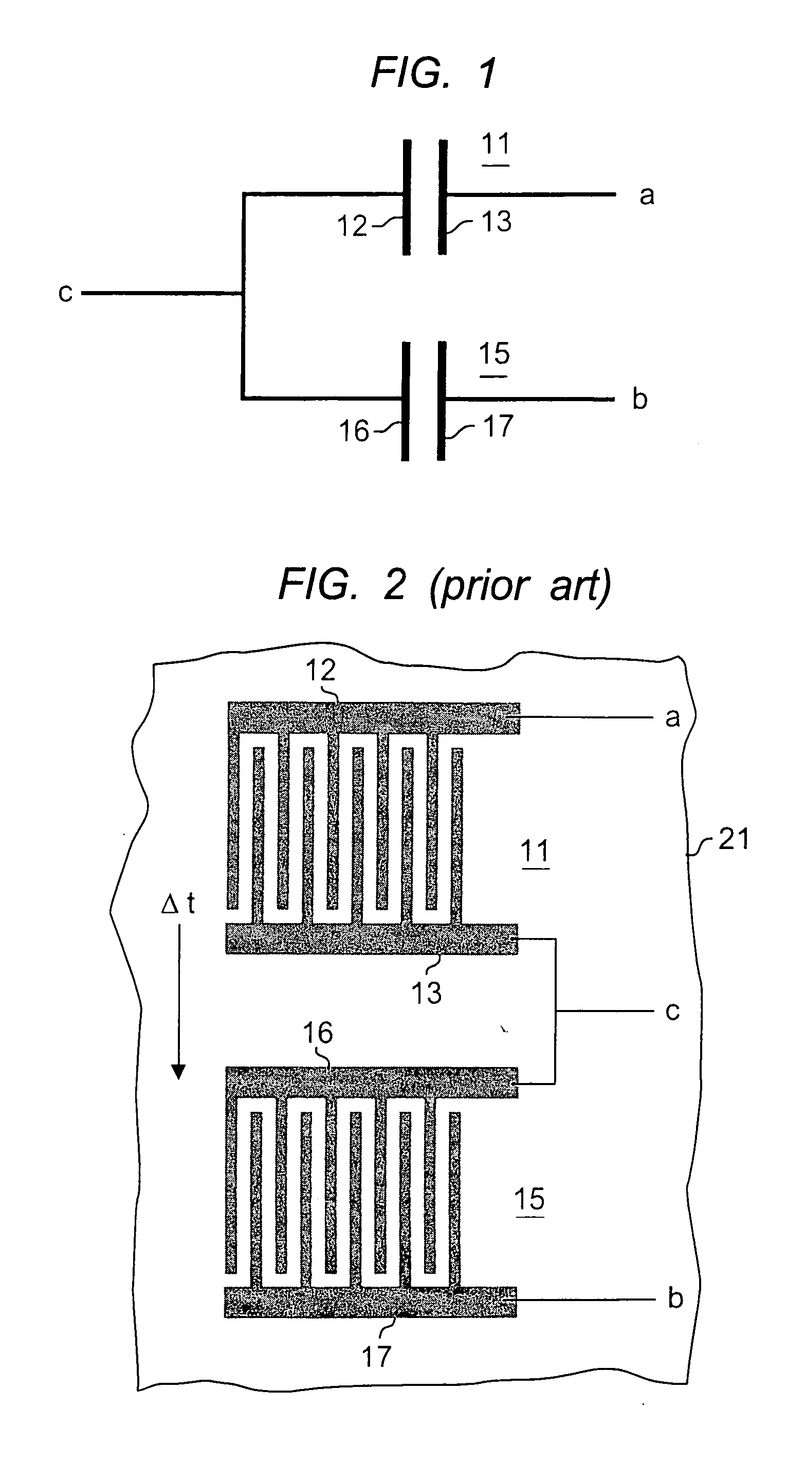 Interdigitaded capacitors