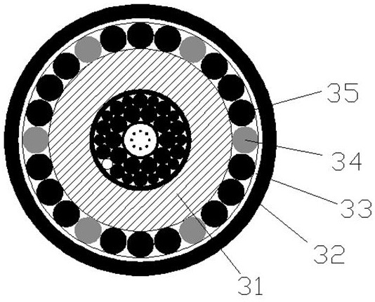 Submarine optical cable system for improving application water depth of splitter