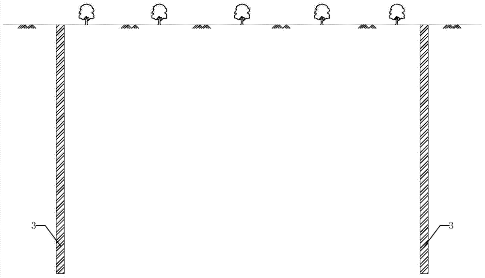 Construction method and supporting structure of multi-storey underground space under existing facilities