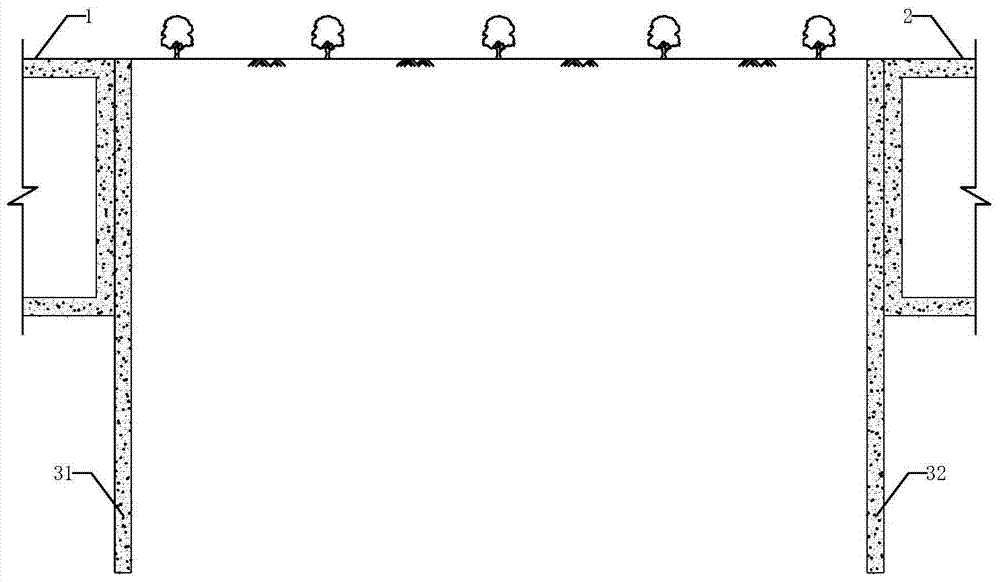 Construction method and supporting structure of multi-storey underground space under existing facilities