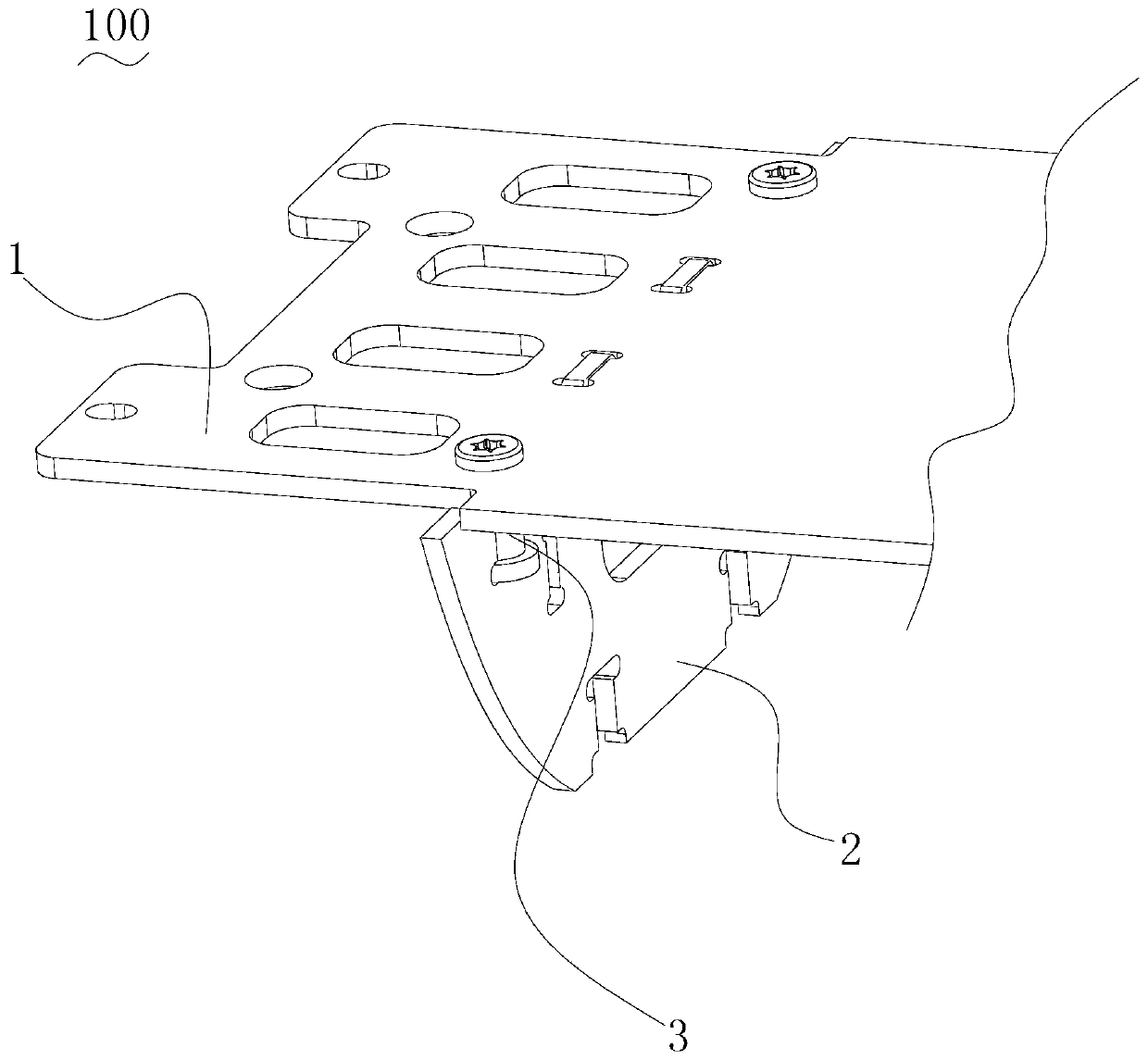 Connecting structure and device