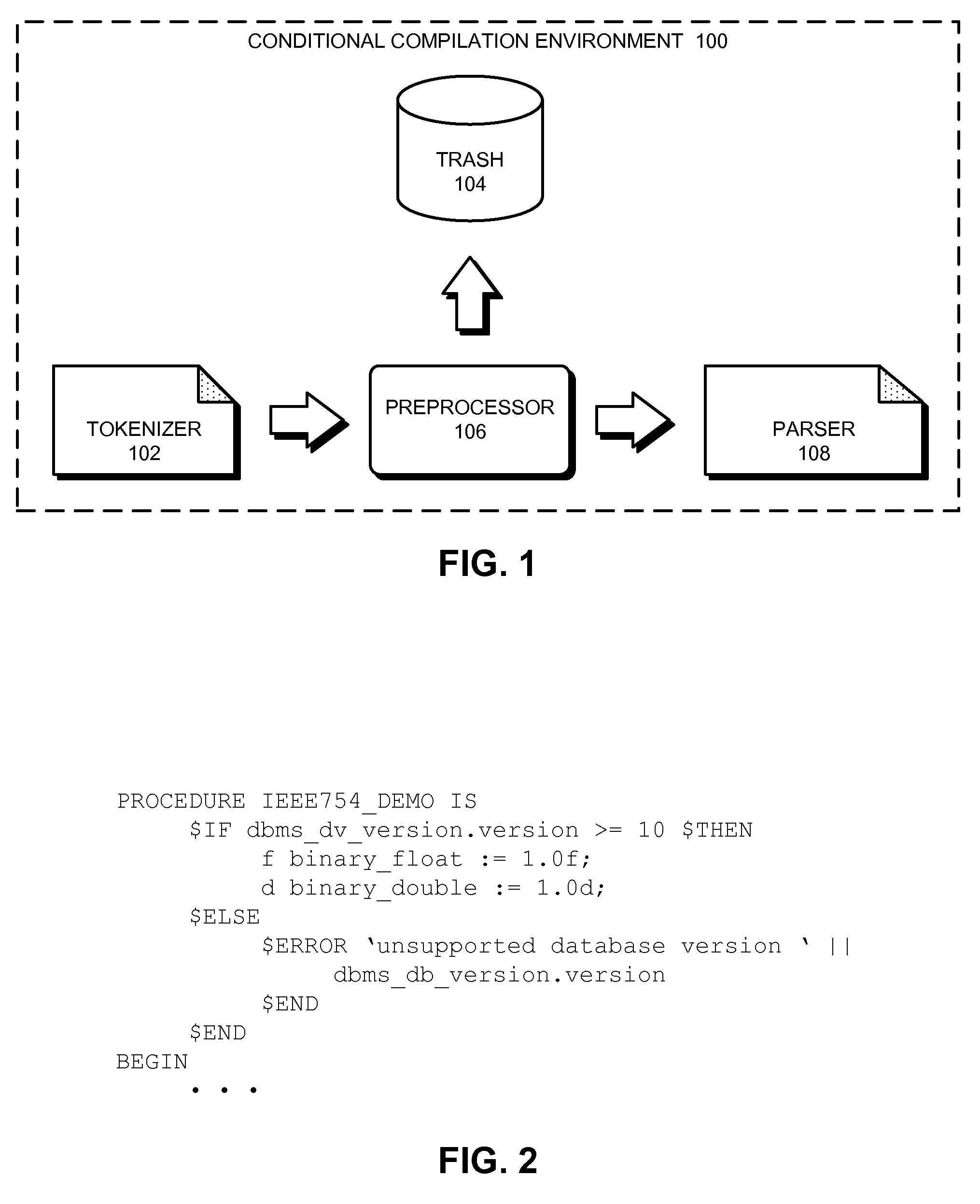 Method and apparatus for performing conditional compilation