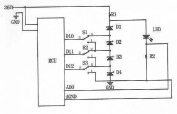 Solar LED lighting driving circuit